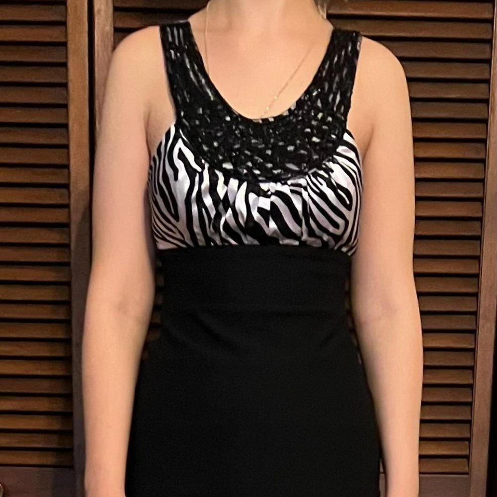 Zebra Homecoming Dress